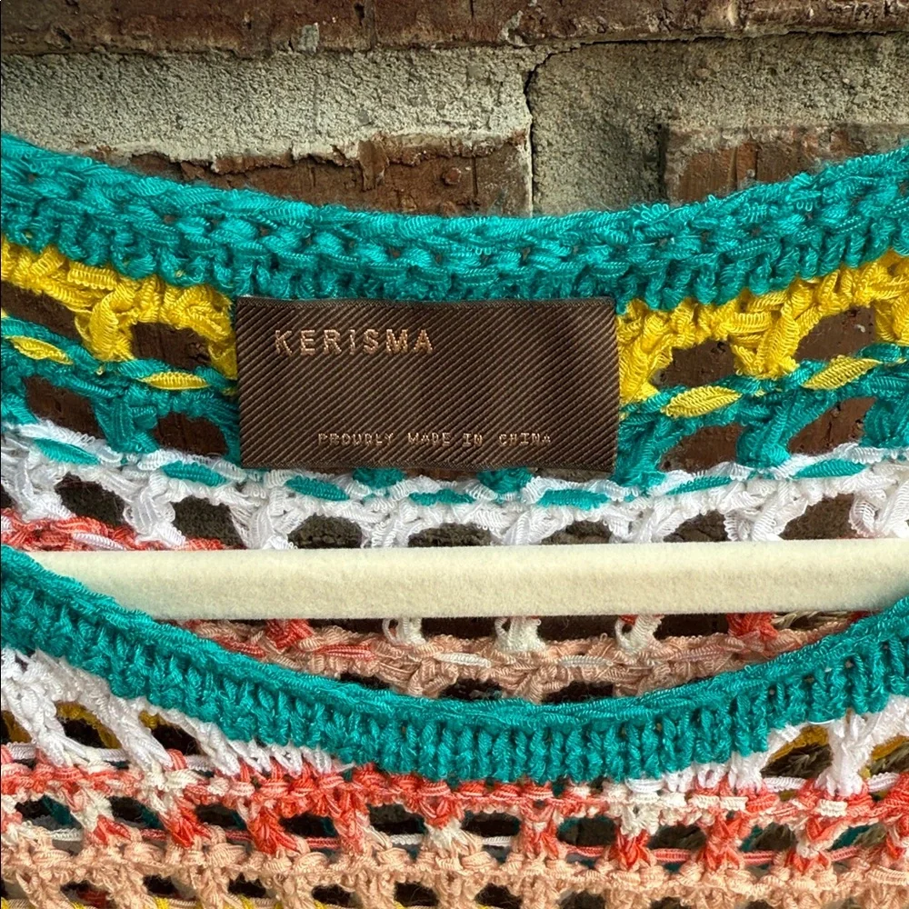 Kerisma Ladies S/M Multicolor Crochet 🧶 Top